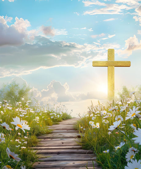 美麗小徑走向十字架
